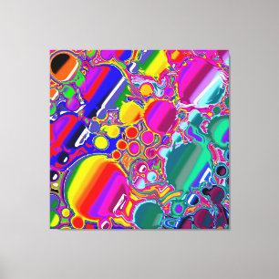 Toile Rainbow Blast Art Abstrait