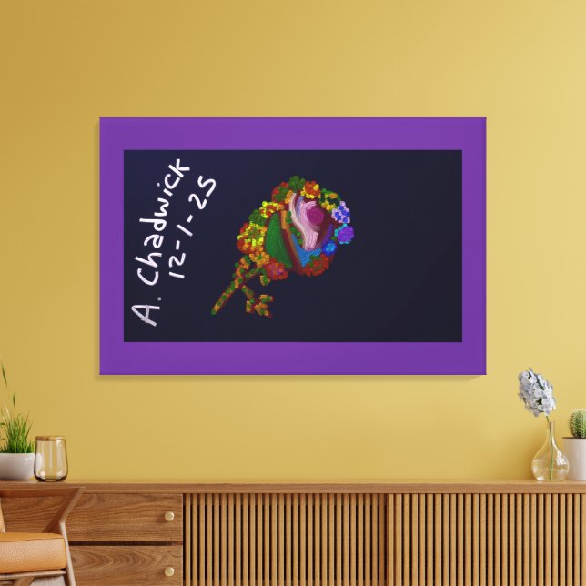 Toile Rainbow Colored Floral (Insitu(Salon))