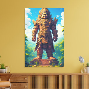 Toile « Raksasa Nusantara » (Géant de l'Archipel)