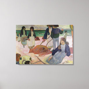 Toile Ramasseurs d'algue de Paul Gauguin  , 1889