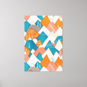 Toile Randonnée Camping World Travel Mountain Peaks