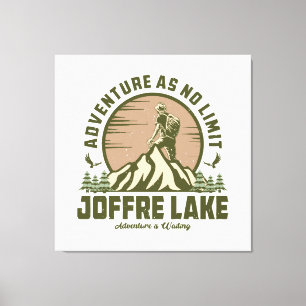 Toile Randonnée rétro au lac Joffre