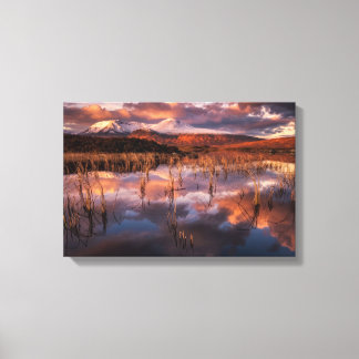 Toile Rannoch Moor Black Mount Orange Glow 