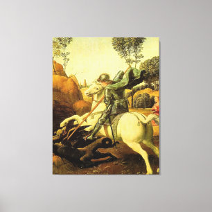 Toile Raphael "St George et le dragon" (circa 1505)