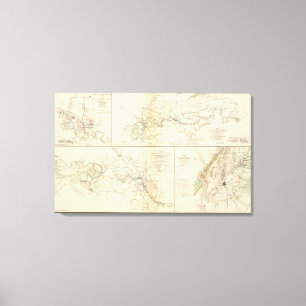 Toile Rappahannock R, Chancellorsville, Fredericksburg