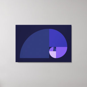 Toile Ratio d'or, spirale de Fibonacci