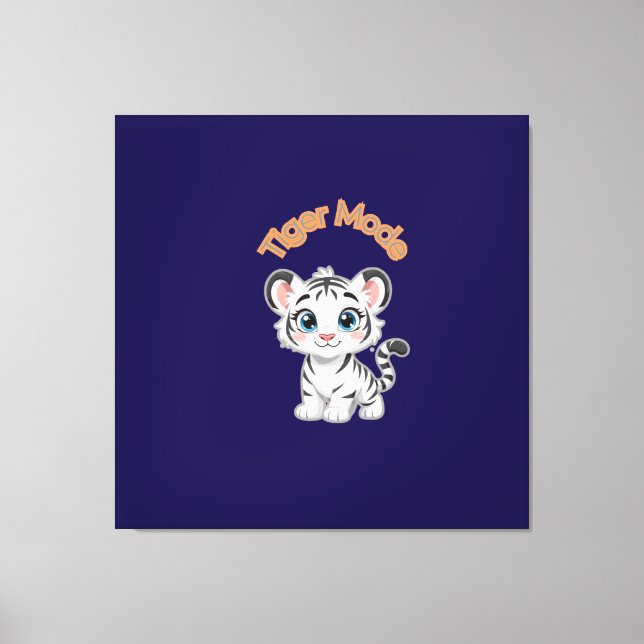 Toile Realistic White Tiger – Photorealistic Wildlife Ar (Recto)