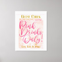 Réception de chèques clients Boissons roses Preppy