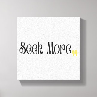 Toile Recherchez Plus – Typographie Motivationnelle Mini