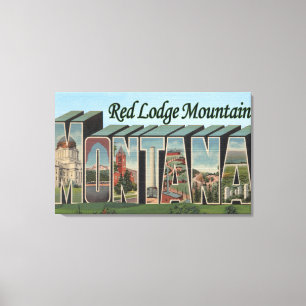 Toile Red Lodge Mountain, Montana