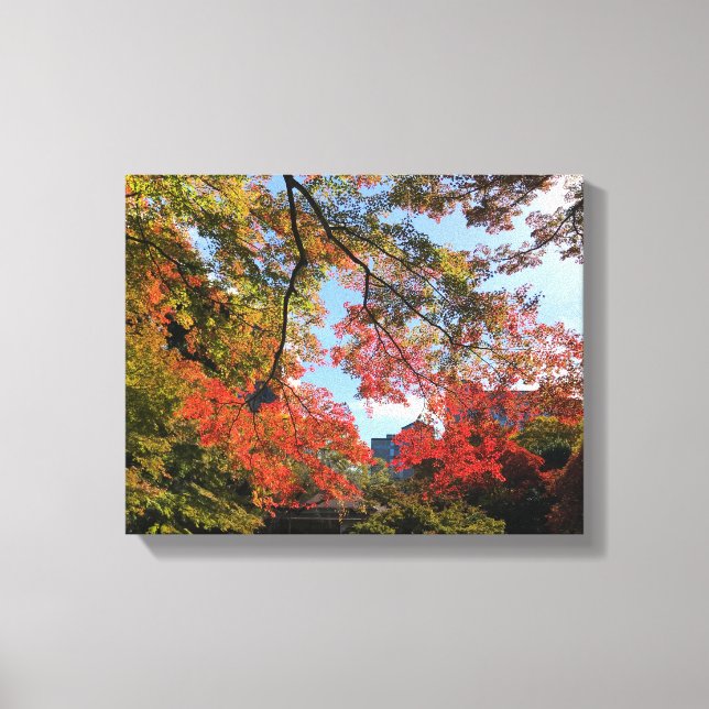 Toile Red Maples au Jardin Japonais (Recto)