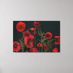 Toile Red Poppies