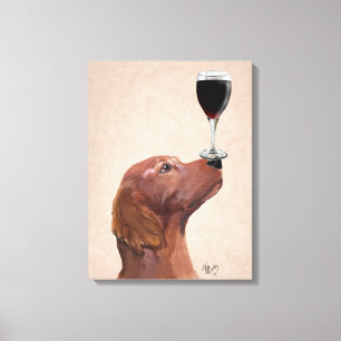 Toile Red Setter Chien Au Vin