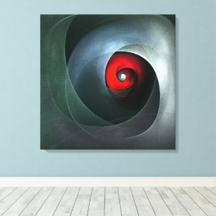 Toile Red Swirl Artistique moderne Art Abstrait Motif #1