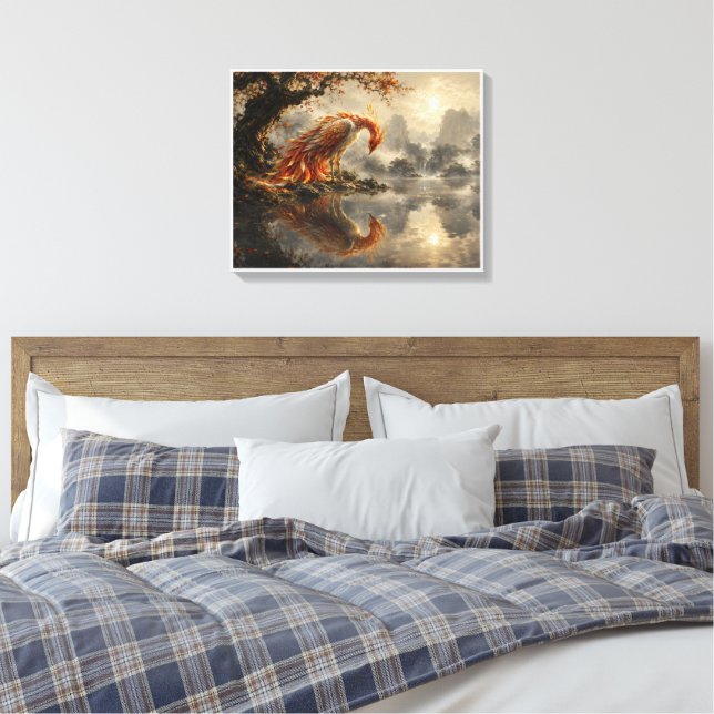 Toile Reflet de Phénix du Silence (Insitu(Chambre))