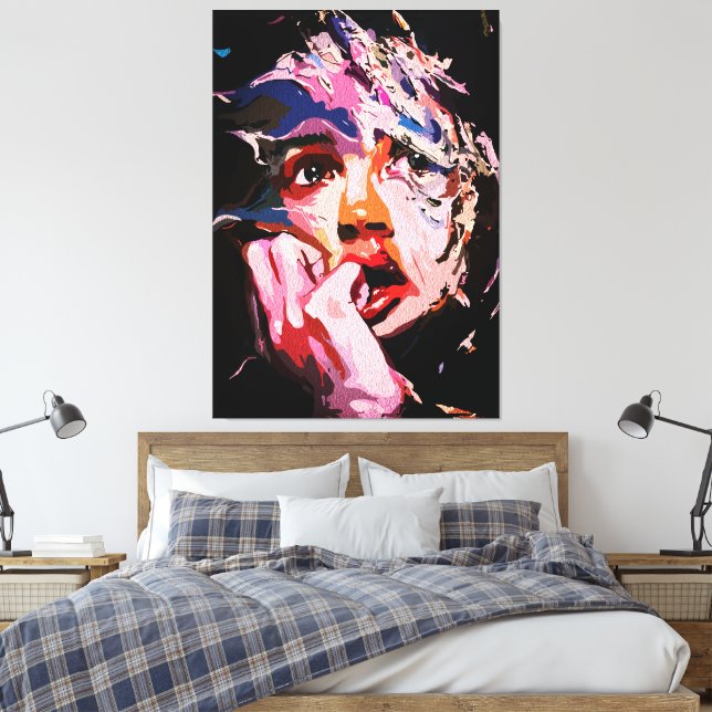 Toile Réflexion bouleversée surréelle - Émotionnelle Abs (Insitu(Chambre))