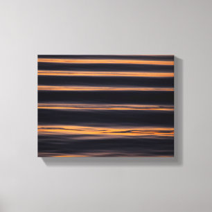 Toile Réflexion du coucher de soleil sur la rivière