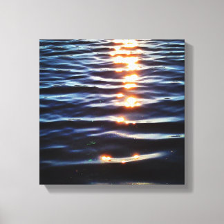 Toile Réflexions du coucher de soleil Hudson