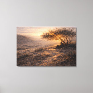 Toile Refuge et Force | Art du Paysage | Étiré