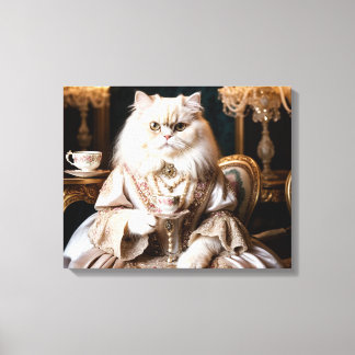 Toile Regal Cat in Gown
