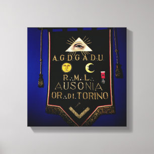 Toile Régalia maçonnique, de l'ordre de Turin