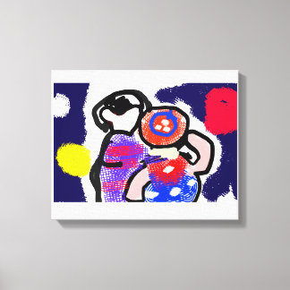 Toile Regarde le feu d'artifice