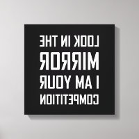 Regardez Miroir Votre Concurrence Inversée Drôle