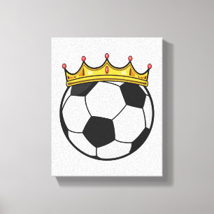 Toile Reine de la couronne de football