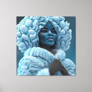 Toile Reine des neiges Melanin Black Girl Magic Sista Fe