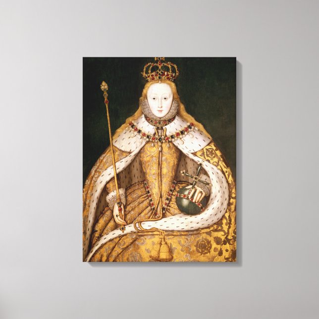 Toile Reine Elizabeth I à Coronation Robes (Recto)