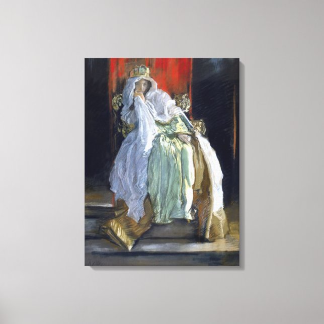 Toile Reine Gertrude (par l'abbaye d'Edwin Austin) (Recto)