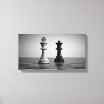 Reine noire et un roi blanc Photo artistique