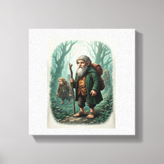 Toile Rejoignez un groupe de hobbits sur leur voyage fan