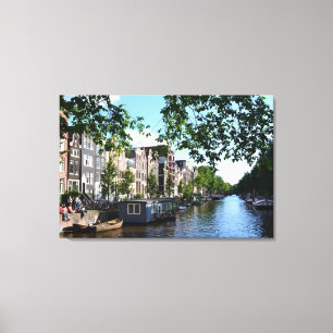 Toile "Relaxant Amsterdam Day" Holland Canvas Wall Art