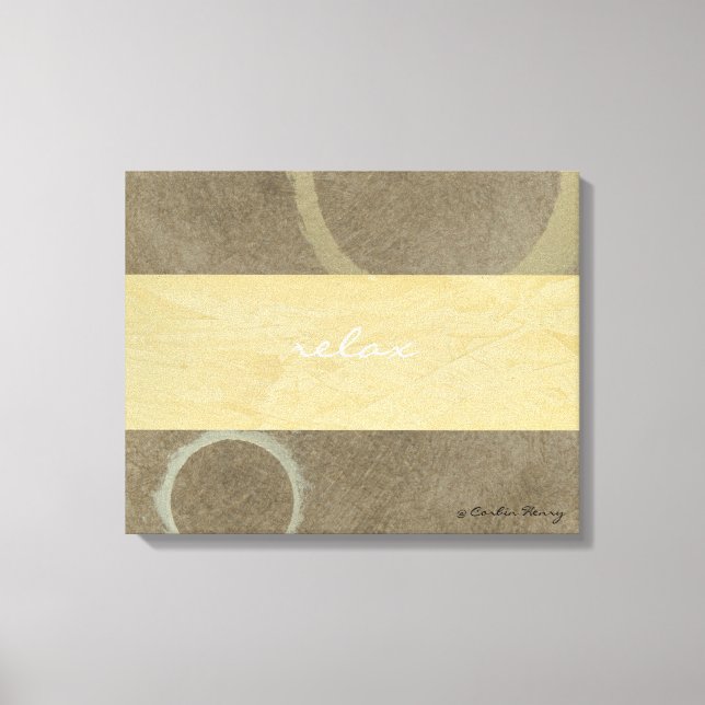 Toile Relaxez-vous Art Moderne (Recto)