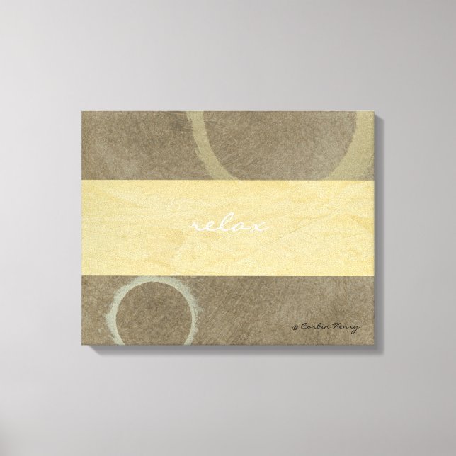 Toile Relaxez-vous Art Moderne (Recto)