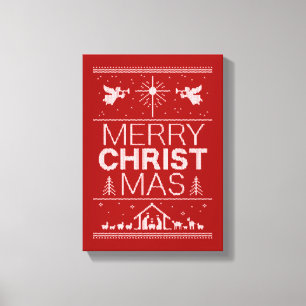 Toile Religion religieuse de chandail laid de Joyeux