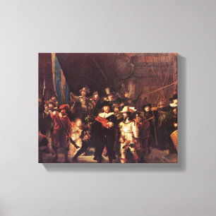 Toile Rembrandt Harmenszoon van Rijn - La Veille nocturn