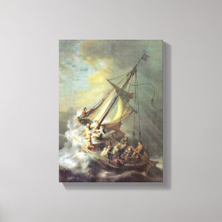 Toile Rembrandt van Rijn - Tempête sur la mer de Galilée