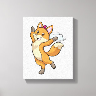 Toile Renard comme mariée avec Voile & Coeur