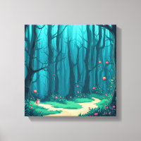 Renard curieux sur le chemin forestier