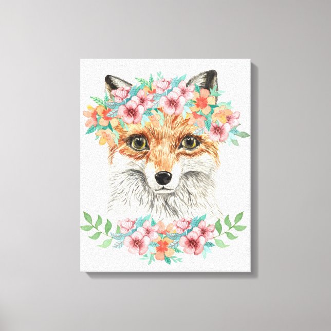 Toile Renard floral (Recto)
