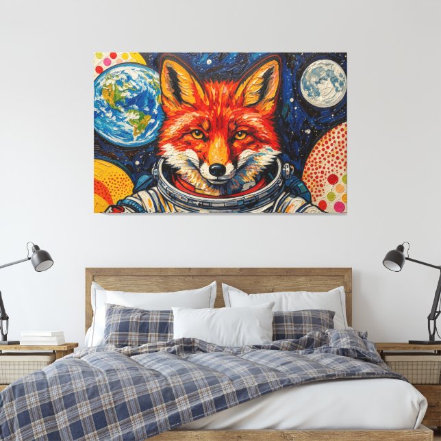 TOILE RENARDS DE L'ESPACE 2 (Insitu(Chambre))