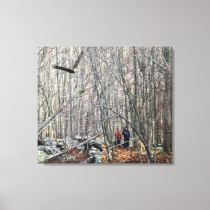 Toile Rencontre de l'aigle à tête blanche