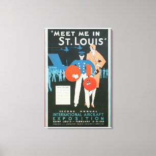 Toile Rencontrez-moi dans l'illustration d'affiche de