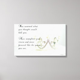 Toile Rendre votre Couronne