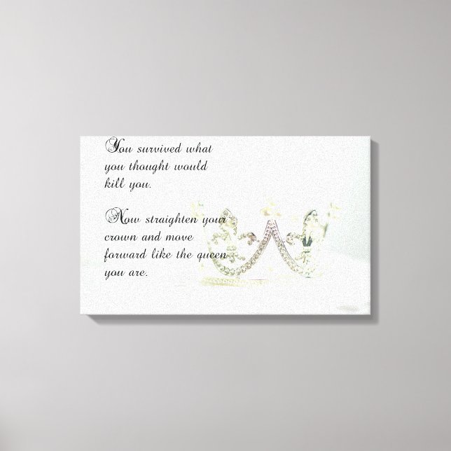 Toile Rendre votre Couronne (Recto)