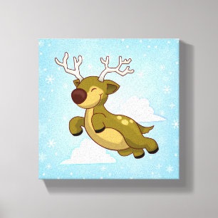 Toile Renne de vol de Noël