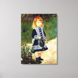 Toile Renoir - Fille avec une canne d'arrosage