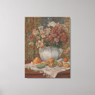 Toile Renoir Still Life avec Fleurs et Prickly Pears